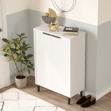 Παπουτσοθήκη Kinga 5ραφιών pakoworld σε λευκή απόχρωση 72x35 5x105 6εκ c495191