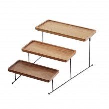 Ξύλινο σκαλοπατι παρουσίασης buffet 3 επιπέδων 35x45xΥ23cm Leone c495286 Ξύλινο σκαλοπατι παρουσίασης buffet 3 επιπέδων 35x45xΥ23cm Leone c495286