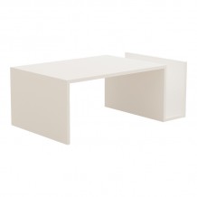 Τραπέζι σαλονιού Poko pakoworld σε λευκή απόχρωση 86 8x50x32 4εκ c495331