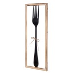 Wall Relief Vintage Cutlery Μέταλλο Μαύρο PU Pcs Assorted 30x3x80cm c495421