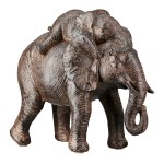  Figure Elephant Synthetic Resin Brown 2 Assorted 18X10X20Cm 18X10X20Cm c495422