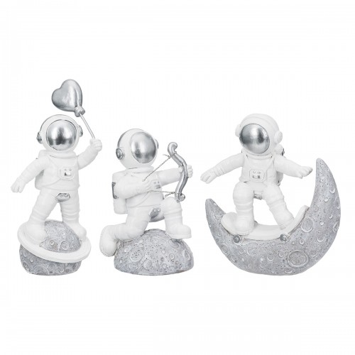  Figure Astronaut Poly White Silver Ποικιλία 3 φορές 11X5X12Cm 11X5X12Cm c495448