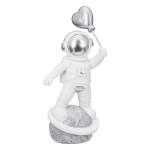  Figure Astronaut Poly White Silver Ποικιλία 3 φορές 11X5X12Cm 11X5X12Cm c495448