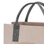  Τσάντα Ορθογώνια Μοτίφ Ελέφαντα Felt Μπεζ Ανοιχτό Γκρι 2 Ποικιλία 40X25X26Cm 40X25X26Cm c495467