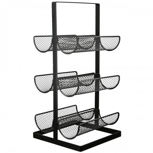  Ράφι κρασιού Μεταλλικό Μαύρο 23X23X48Cm 23X23X48Cm c495482