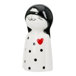  Figure Cat Porcelain White 2 Assorted 6X5X12Cm 6X5X12Cm c495511