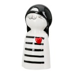  Figure Cat Porcelain White 2 Assorted 6X5X12Cm 6X5X12Cm c495511
