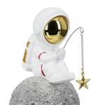 Figure Astronaut Synthetic Resin Grey White 2 Assorted 10X14X18Cm 10X14X18Cm c495528