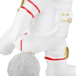Figure Astronaut Synthetic Resin Grey White 2 Assorted 10X14X18Cm 10X14X18Cm c495528