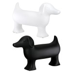  Figure Dog Ceramic Black White 2 Assorted 35X11X23Cm 35X11X23Cm c495530