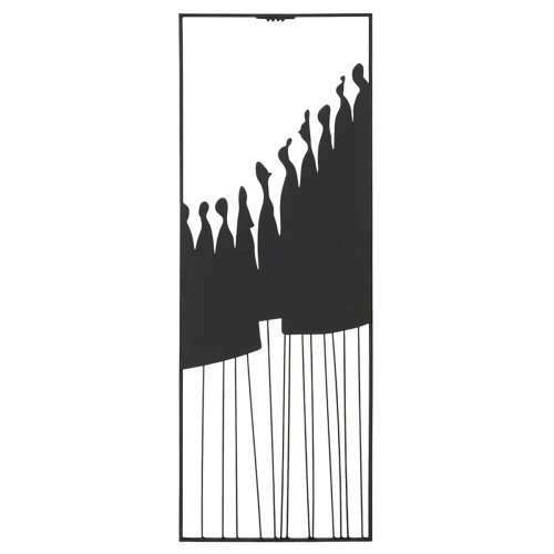  Ανάγλυφο τοίχου Μεταλλικό Μαύρο 26X2X70Cm 26X2X70Cm c495551