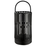  Φανάρι Κυλινδρικό Μεταλλικό Μαύρο D13X33Cm D13X33Cm c495554