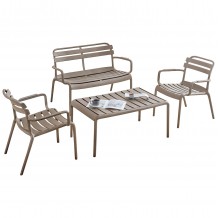 ΣΕΤ ΣΑΛΟΝΙ ΕΞΩΤΕΡΙΚΟΥ ΧΩΡΟΥ 4ΤΜΧ KORVER HM21096 04 ΠΟΛΥΠΡΟΠΥΛΕΝΙΟ ΚΑΠΟΥΤΣΙΝΟ c495588