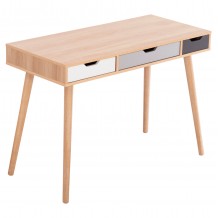 ΓΡΑΦΕΙΟ GAET HM18292 ΜΕΛΑΜΙΝΗ ΣΕ SONAMA-ΓΚΡΙ-ΛΕΥΚΟ-ΜΠΕΖ 110x50x76 5Υεκ c495597