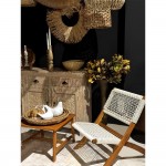 NEREA ΔΙΣΚΟΣ SET 3ΤΜΧ 55x55x8 SEAGRASS ΦΥΣΙΚΟ ΜΕΤΑΛΛΟ c495631