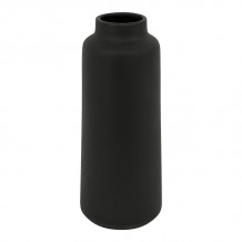 Βάζο Bender pakoworld κεραμικό σε μαύρη απόχρωση Φ12x30εκ c495675