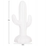 ΔΙΑΚΟΣΜΗΤΙΚΟΣ ΚΑΚΤΟΣ ΔΑΠΕΔΟΥ CACTUS HM4386 02S MDF ΣΕ ΛΕΥΚΟ 42x30x74Υεκ c495713