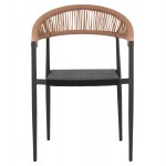 ΠΟΛΥΘΡΟΝΑ BERG HM6284 02 ΑΛΟΥΜΙΝΙΟ TEXTILENE ΣΚΟΥΡΟ ΓΚΡΙ--P E TWISTED RATTAN 55x56x79Υεκ c495764