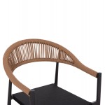 ΠΟΛΥΘΡΟΝΑ BERG HM6284 02 ΑΛΟΥΜΙΝΙΟ TEXTILENE ΣΚΟΥΡΟ ΓΚΡΙ--P E TWISTED RATTAN 55x56x79Υεκ c495764