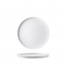 Πιάτο Οπαλίνης Ρηχό με κάθετο χείλος step φ21xY1 8cm Λευκό Tempered Alta Cucina BORMIOLI ROCCO - Σετ 12 c495821