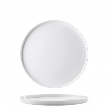 Πιάτο Οπαλίνης Ρηχό με κάθετο χείλος step φ27xY1 8cm Λευκό Tempered Alta Cucina BORMIOLI ROCCO - Σετ 12 c495822