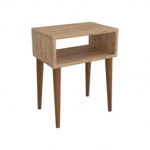 Κομοδίνο Hank pakoworld σε φυσική απόχρωση 45x30x60εκ c495836