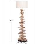 ΔΙΑΚΟΣΜΗΤΙΚΟ ΦΩΤΙΣΤΙΚΟ ΔΑΠΕΔΟΥ ALTAR HM4430 DRIFTWOOD--ΛΕΥΚΟ PVC Φ45x155Υεκ c495856