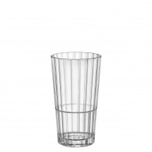 Γυάλινο Ποτήρι Ψηλό 39 5cl Tempered Στοιβαζόμενο φ8 2x14 3cm Oxford BORMIOLI ROCCO - Σετ 18 c495901