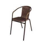 Πολυθρόνα ArteLibre Rattan Mercury Καφέ 54x61x73cm c495942