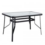 Τραπέζι Μεταλλικό ArteLibre SUN Μαύρο 150x90x70cm c495945