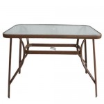 Τραπέζι Μεταλλικό ArteLibre SUN Καφέ 150x90x70cm c495947