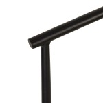 Σκαμπό ArteLibre MANDRAKA Μαύρο Φυσικό Αλουμίνιο Rattan 56x63x108cm c495966