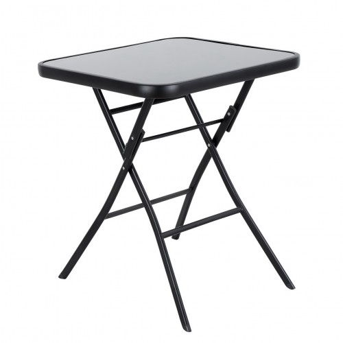 Τραπέζι Μεταλλικό ArteLibre Πτυσσόμενο TAURUS Μαύρο 60x60x70cm c495971