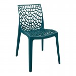 Καρέκλα Hush pakoworld pp σε μπλε απόχρωση 50x57x81εκ c496018