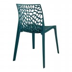Καρέκλα Hush pakoworld pp σε μπλε απόχρωση 50x57x81εκ c496018
