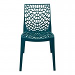 Καρέκλα Hush pakoworld pp σε μπλε απόχρωση 50x57x81εκ c496018