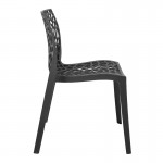 Καρέκλα Hush pakoworld pp σε ανθρακί απόχρωση 50x57x81εκ c496019