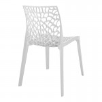 Καρέκλα Hush pakoworld pp σε λευκή απόχρωση 50x57x81εκ c496043