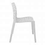 Καρέκλα Hush pakoworld pp σε λευκή απόχρωση 50x57x81εκ c496043