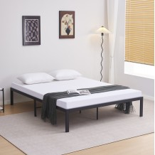 ΚΡΕΒΑΤΙ-ΥΠΟΣΤΡΩΜΑ ΔΙΠΛΟ RANTO HM696 01 ΜΕΤΑΛΛΙΚΟ ΜΑΥΡΟ ΓΙΑ ΣΤΡΩΜΑ 200x160εκ c496054