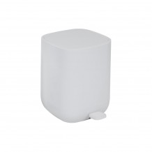 Κάδος με πεντάλ πλαστικός 7Lt Soft-Close 23x27 3xΥ26cm με αντιολισθητική βάση λευκός ματ c496084 Κάδος με πεντάλ πλαστικός 7Lt Soft-Close 23x27 3xΥ26cm με αντιολισθητική βάση λευκός ματ c496084