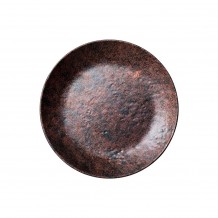 Πιάτο μελαμίνης step φ27 3cm Rustic κόκκινο σκουριάς Servewell - Σετ 6 c496129