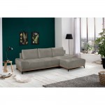 NATURA ΚΑΝΑΠΕΣ ΚΡΕΒΑΤΙ ΓΩΝΙΑ ΔΕΞΙΑ TAUPE 283x164x90 c496188