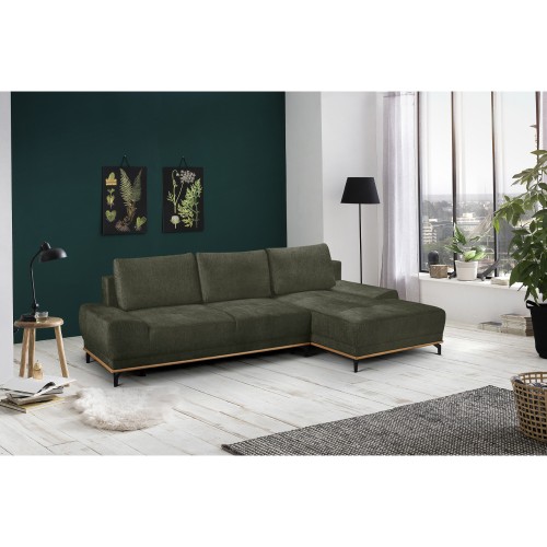 NATURA ΚΑΝΑΠΕΣ ΚΡΕΒΑΤΙ ΓΩΝΙΑ ΔΕΞΙΑ ΛΑΔΙ 283x164x90 c496190