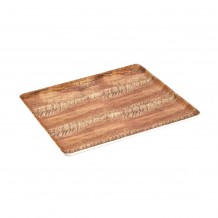 Πιατέλα Δίσκος μελαμίνης 31 5x26xΥ2cm 440gr απόχρωση ξύλου c496212