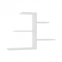 Ραφιέρα τοίχου Callum pakoworld σε λευκή απόχρωση 82 2x19 6x48εκ c496227