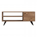 Έπιπλο τηλεόρασης Wison pakoworld σε sonoma απόχρωση 120x29x50εκ c496233