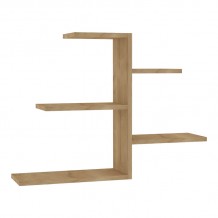 Ραφιέρα τοίχου Callum pakoworld σε oak απόχρωση 82 2x19 6x48εκ c496239