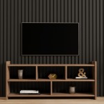 Έπιπλο τηλεόρασης Kapri pakoworld σε sonoma απόχρωση 120x28x55εκ c496244