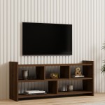 Έπιπλο τηλεόρασης Kapri pakoworld σε καρυδί απόχρωση 120x28x55εκ c496258